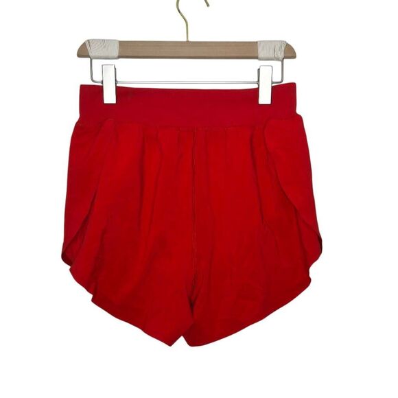 Crazy Yoga Women's Size Medium Running High Waisted Shorts Red New - Picture 2 of 6